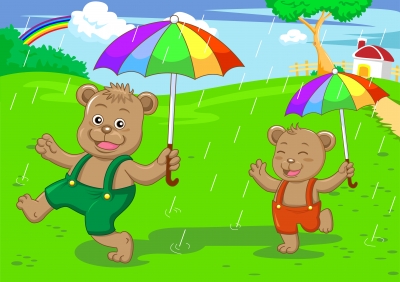 kids_umbrellas_BearBrothersInRainingDay_Image Credit To AKARAKINGDOMS